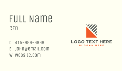 Triangle Stripes Business Card Image Preview