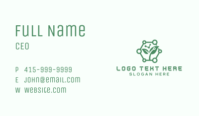  Leaf Plant Biotechnology Business Card Image Preview