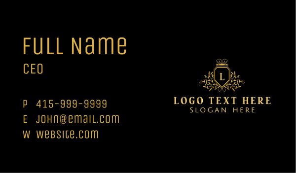 Royalty Regal Monarch Business Card Design Image Preview