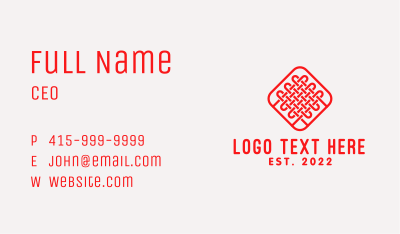 Weave Textile Pattern  Business Card Image Preview