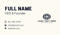 Global Eye Letter Business Card Design
