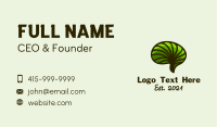 Green Healthy Brain  Business Card Image Preview