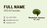 Green Healthy Brain  Business Card Image Preview