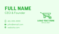 Eco Gardening Cart  Business Card Image Preview