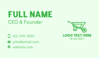 Eco Gardening Cart  Business Card Design