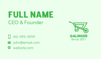 Eco Gardening Cart  Business Card Image Preview