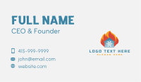 Fire Snowflake House Business Card Image Preview