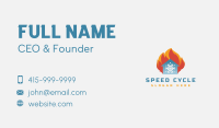 Fire Snowflake House Business Card Image Preview