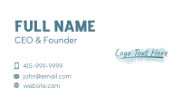 Beauty Brush Wordmark Business Card Image Preview