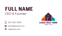 Colorful Family Home  Business Card Design