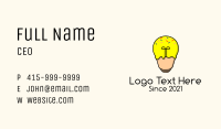 Lightbulb Ice Cream  Business Card Image Preview