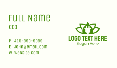 Sustainable Leaf Energy Business Card Image Preview
