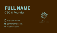 Eco Woman Face Business Card Image Preview
