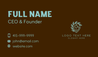 Eco Woman Face Business Card Preview