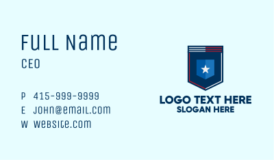 Modern Star Shield Business Card Image Preview