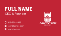 Digital Cell Phone Lines Business Card Image Preview