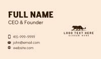 Wild Feline Panther Business Card Design