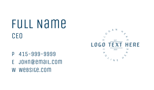 Cafe Bar Hipster Wordmark  Business Card Design Image Preview