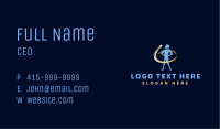 Star Orbit Leadership Man Business Card Image Preview