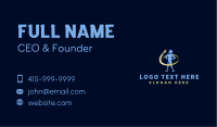 Star Orbit Leadership Man Business Card Image Preview