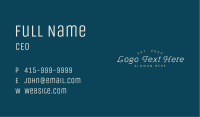 Elegant Business Wordmark Business Card Image Preview