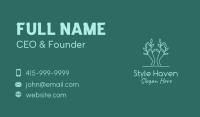 Simple Tree Plant Business Card Image Preview