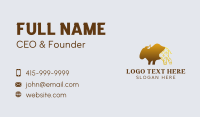 Golden Bison Ranch Business Card Design
