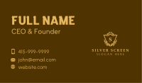 Luxury Shield Leaves Business Card Image Preview