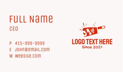 Cow Meat Cleaver Business Card Image Preview