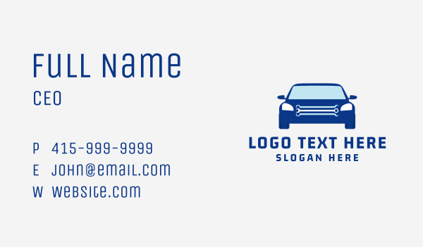 Car Wrench Mechanic Business Card Design Image Preview