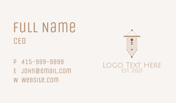 Home Improvement Macrame  Business Card Design Image Preview