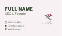 Garden Flower Letter X Business Card Image Preview
