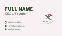 Garden Flower Letter X Business Card Image Preview