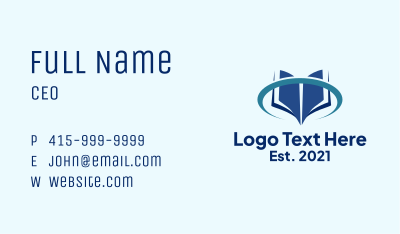 Book Online Learning Business Card