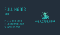 Gradient Cleaning Disinfectant Spray Business Card Image Preview