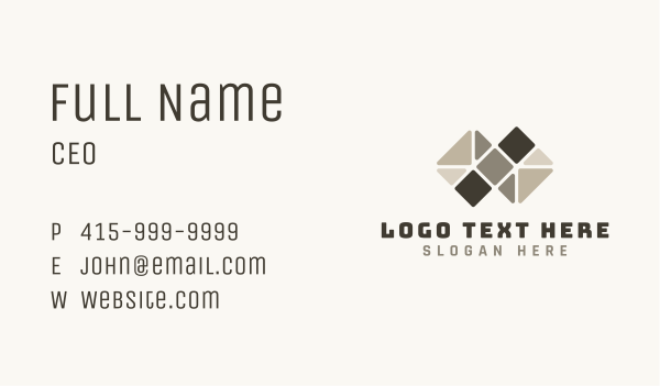 Tile Home Flooring Business Card Design Image Preview