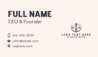 Vine Legal Scale Business Card Image Preview