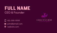 Female Dancing Ballerina Business Card Preview