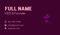 Female Dancing Ballerina Business Card Image Preview