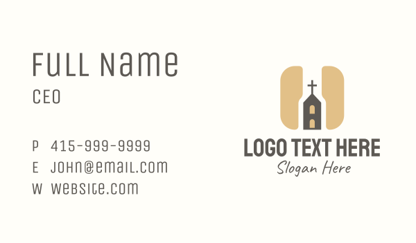 Religious Church App Business Card Design Image Preview