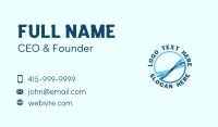 Blue Ocean Waves Business Card Design