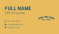 Rustic Generic Wordmark  Business Card Image Preview