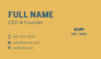 Rustic Generic Wordmark  Business Card Image Preview