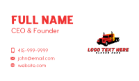 Red Hotrod Truck Business Card Image Preview