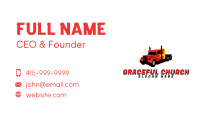 Red Hotrod Truck Business Card Image Preview