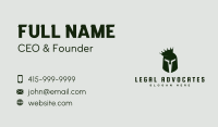 Battle Helmet Crown Business Card Image Preview