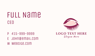 Female Beauty Eyelash Business Card Image Preview