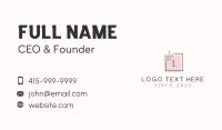 Aesthetic Fashion Letter Business Card Design