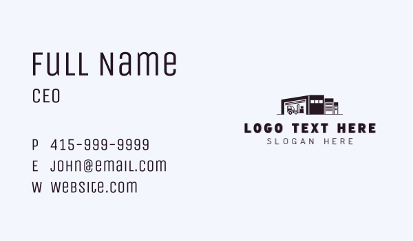 Depot Storage Warehouse  Business Card Design Image Preview