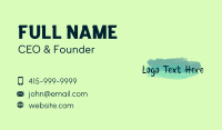 Playful Brush Wordmark Business Card Image Preview